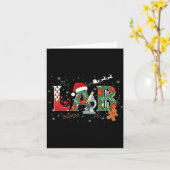 Carte Lab Christmas Laboratory Technician Science Xmas S (Fleur jaune)