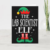 Carte Lab Scientist Elf Job Title Funny Christmas Matchi (Devant)