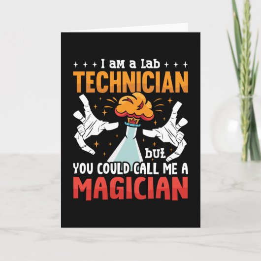 Carte Lab Tech I Am A Lab Technicien Laboratoire Science (Devant)