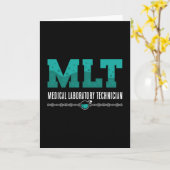 Carte Lab Tech MLT Technicien de laboratoire Médicale Sc (Fleur jaune)