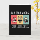 Carte Lab Tech Moods Laboratoire Science Technicien Cade (Fleur jaune)