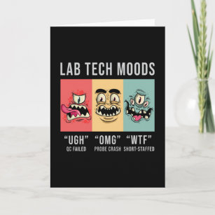 Carte Lab Tech Moods Laboratoire Science Technicien Cade