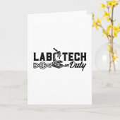 Carte Lab Tech On Duty Science (Fleur jaune)