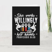 Carte Lab Tech She Works Willingly Laboratory Technician (Devant)