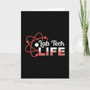 Carte Lab Tech Vie Laboratoire Science Technicien Cadeau