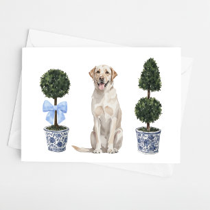 Carte Lab - Yellow Lab Aquarelle Chien Chien Chien Chien