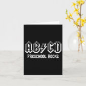 Carte L'Abcd Revient À L'École Préscolaire Rocks Fun Tea (Fleur jaune)