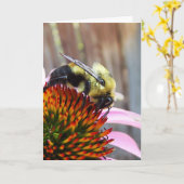 Carte L'abeille bourde (Fleur jaune)