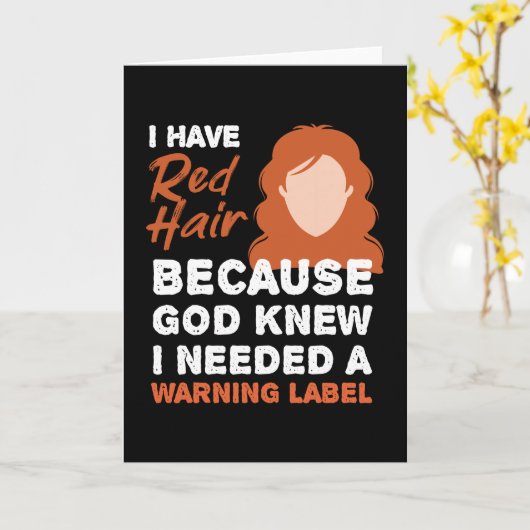 Carte Label Redhead Warning Mc1r (Fleur jaune)