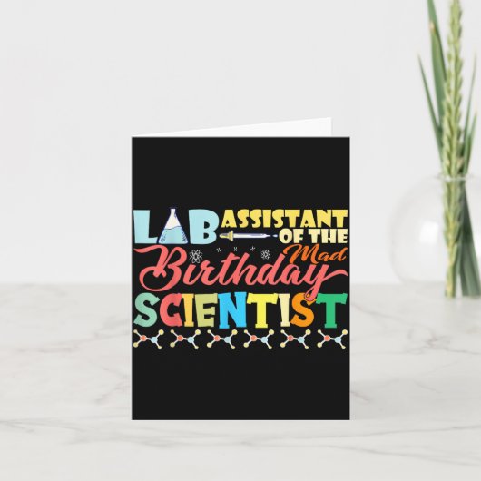 Carte Labo Instantané de l'Anniversaire du Scientifique (Devant)