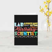 Carte Labo Instantané de l'Anniversaire du Scientifique (Fleur jaune)