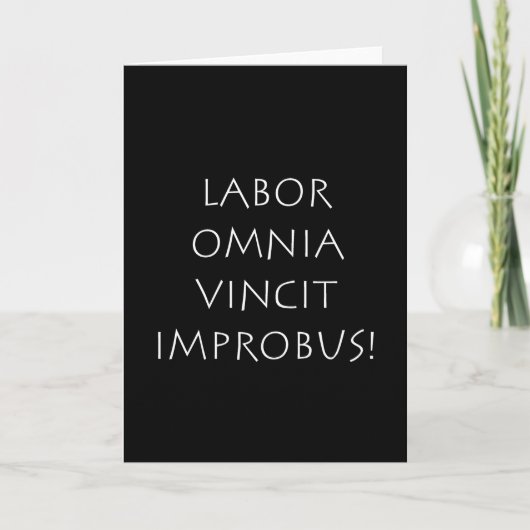 Carte Labor omnia vincit improbus (Devant)