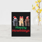 Carte Laboratoire de chocolat jaune noir noël labrador h (Fleur jaune)