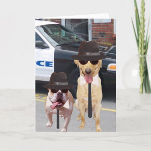 Carte Laboratoire drôle et Bull Dog personnalisable