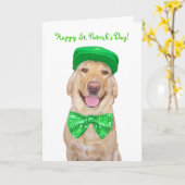 Carte Laboratoire Funny personnalisable en vert (Fleur jaune)