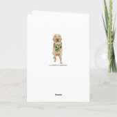 Carte Laboratoire Jaune hawaïen sur mesure Anniversaire (Dos)