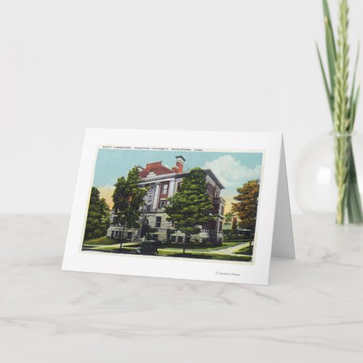 Carte Laboratoire Scott de l'Université Wesleyan (Devant)