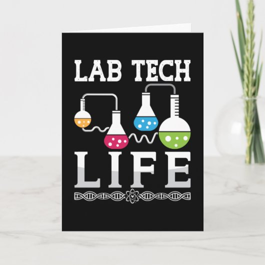 Carte Laboratoire Tech Vie Chimiste Docteur Technicien d (Devant)