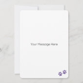 Carte Labradoodle Chien Personnalisé Joyeux Anniversaire (Dos)