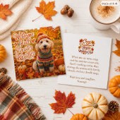 Carte Labradoodle Confortable Météo d'Automne Pull Dou