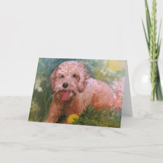 Carte Labradoodle or Goldendoodle Card for any ocassion