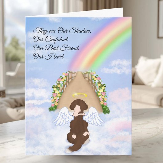 Carte Labradoodle Pont des Arc-en-Ciel Perte d'Animal de