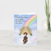 Carte Labradoodle Rainbow Bridge Pet Loss (Devant)