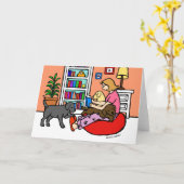 Carte Labrador (Fleur jaune)