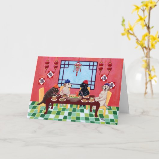 Carte Labrador Chinese Restaurant (Fleur jaune)