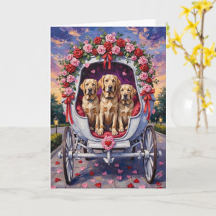 Carte Labrador Fête de la Saint-Valentin 