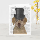 Carte Labrador jaune, terroir et Casquette (Fleur jaune)