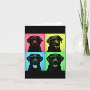 Carte Labrador Pop Art Drôle Photo de Chien Labradoir No
