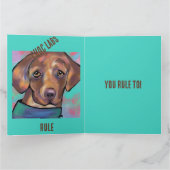 CARTE LABRADOR RETRIEVER            (Intérieur)