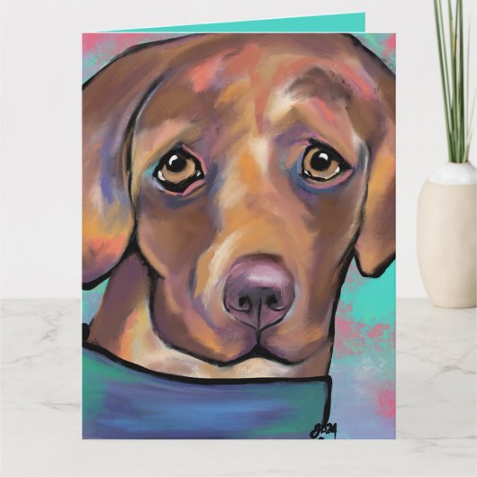 CARTE LABRADOR RETRIEVER            (Devant)
