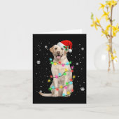 Carte Labrador Retriever Chiens Arbre Chandail de Noël X (Fleur jaune)