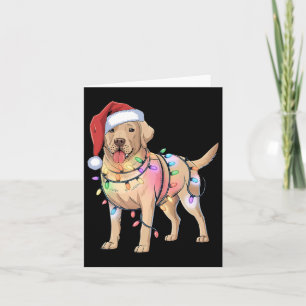 Carte Labrador Retriever Festive Amoureux des chiens de 