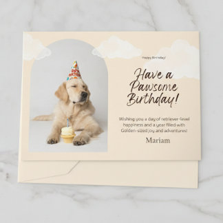 Carte Labrador Retriever Party Casquette voeux d'anniver