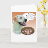 Carte Labrador retriever Turquie (jaune) (Fleur jaune)