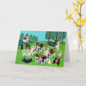 Carte Labrador School (Fleur jaune)