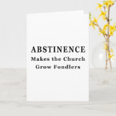 Carte L'Abstinence Fait Fondateurs (Fleur jaune)