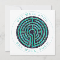 LABYRINTH III Carré Flat Get Well Card