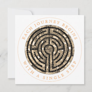 Carte LABYRINTH V Carré Flat Encouragement Card