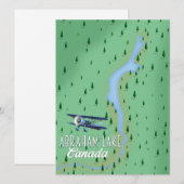 Carte Lac Abraham, Canada (Devant / Derrière)