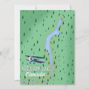 Carte Lac Abraham, Canada