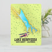 Carte lac berryessa Napa Comté, Californie (Debout devant)