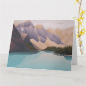 Carte Lac bleu (Fleur jaune)