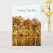 CARTE LAC D'AUTOMNE (Fleur jaune)