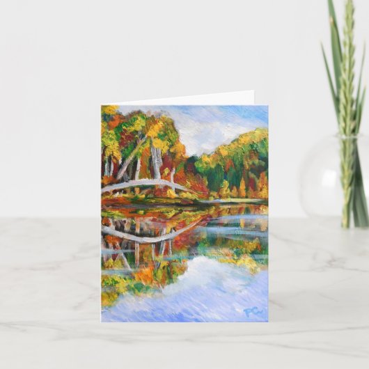 Carte Lac d'automne (Devant)