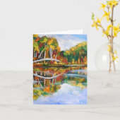 Carte Lac d'automne (Fleur jaune)