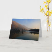 Carte LAC DE GLACE : Octobre Matin (Fleur jaune)